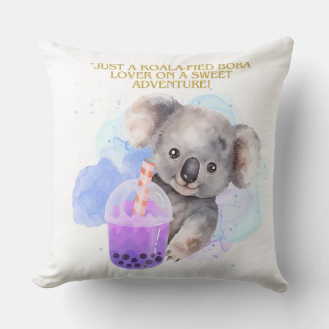 Almofada citação de kohala - apenas aventura de kohala boba (Frente)