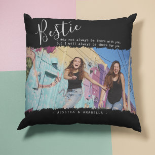 Almofada Citação de Melhor Amiga Foto Personalizada BFF Mod