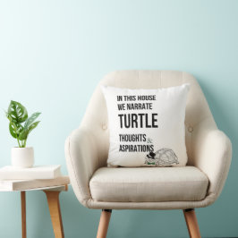 Almofada Citação dos amantes da engraçada TURTLE