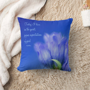 Almofada Citação Inspiracional de Atitude de Vida da Flor G