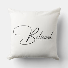 Almofada Citação motivacional de tipografia elegante