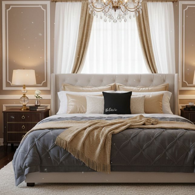 Almofada Citação motivacional elegante tipografia  (Criador carregado)