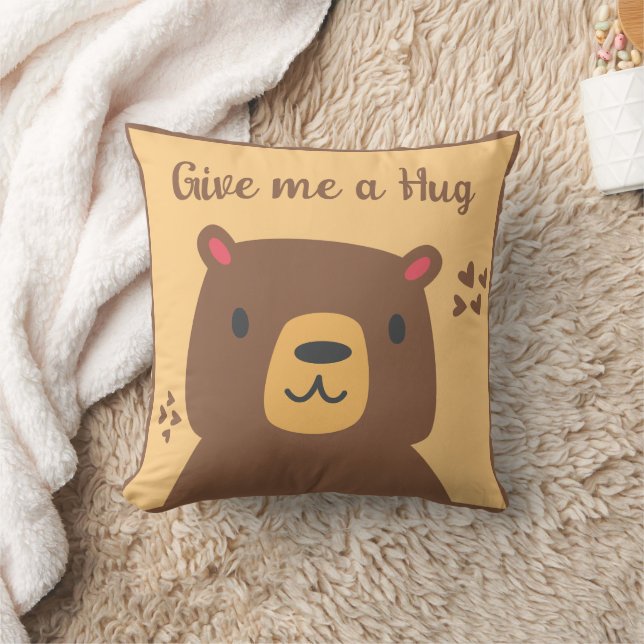 Almofada Citação personalizada de urso bonitinho (Cobertor)