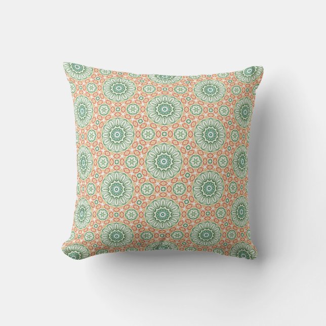 Almofada Citrus Garden Tile Pattern (Frente)