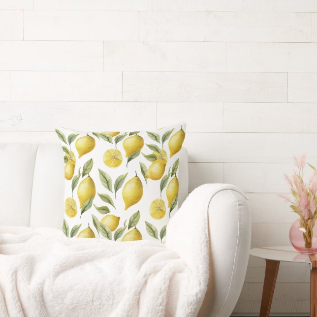 Almofada Citrus Lemon Limão (Sofá)