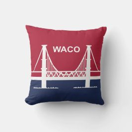 Almofada City Flag of Waco (Texas, EUA)