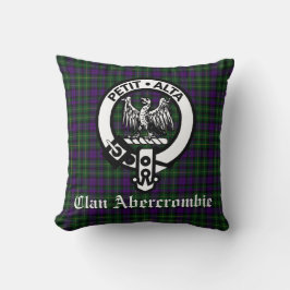 Almofada Clan Abercrombie Crest Crachá e Tartan