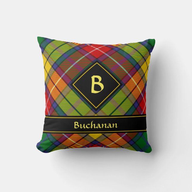 Almofada Clan Buchanan Tartan (Frente)