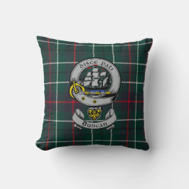 Almofada Clan Duncan Crest Crachá e Tartan