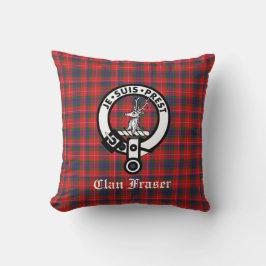 Almofada Clan Fraser Crest Crachá & Tartan