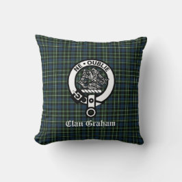Almofada Clan Graham Montrose Tartan & Crest