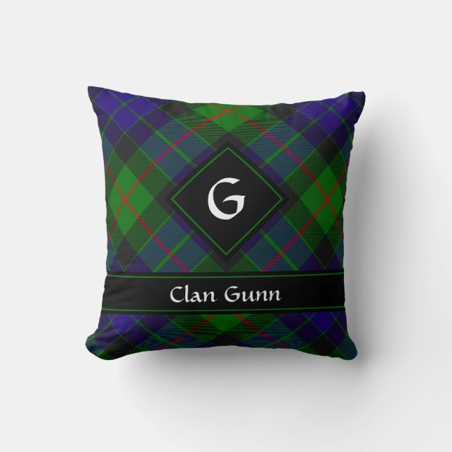 Almofada Clan Gunn Tartan Travesseiro decorativo (Frente)