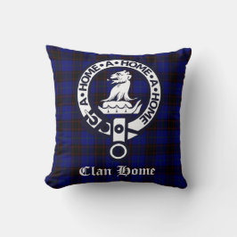 Almofada Clan Home Crest Crachá e Tartan