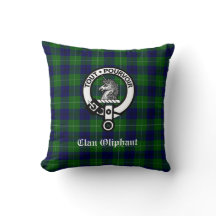 Clan Oliphant Tartan e Crest Crachá