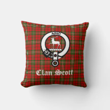 Clan Scott Crest Crachá e Tartan
