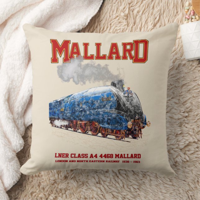 Almofada Class A4 Mallard - World Fastest Steam Locomotive (Cobertor)