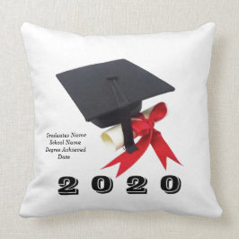 Almofada Classe do dia de graduação de 2020 por 20x20 de ja