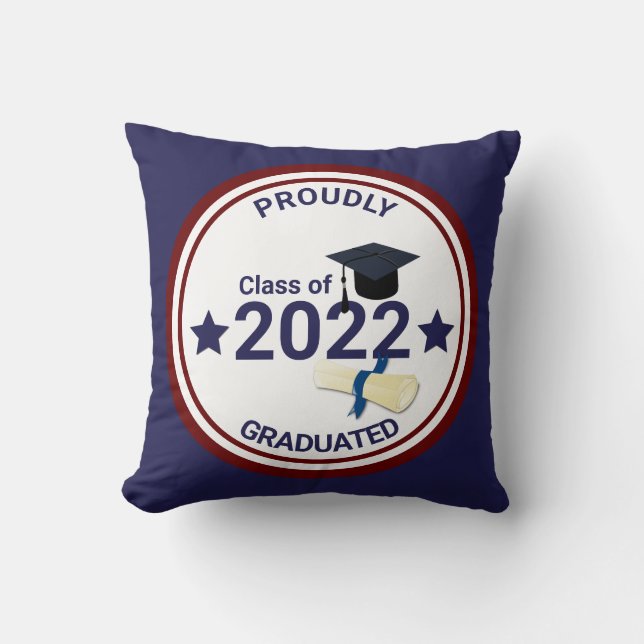 Almofada Classe elegante do ano de graduação de 2022 (Frente)
