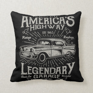 Almofada Classic American Muscle Car Estrada Hoteleira