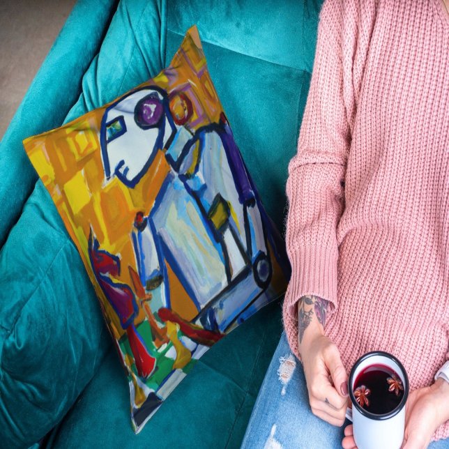 ALMOFADA CLASSIC ART WITH A ROBOTIC TWIST (Criador carregado)