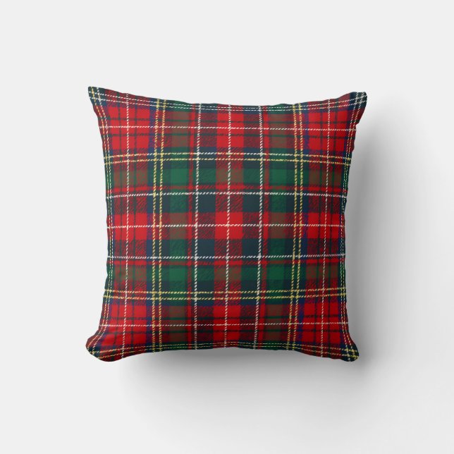 Almofada Classic Tartan Plaid Christmas (Frente)