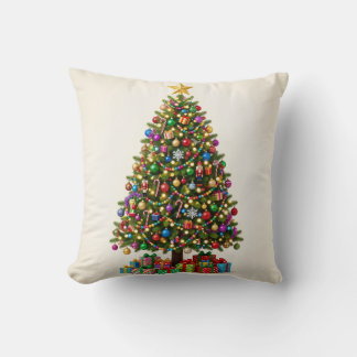 Almofada Clássica de Natal Árvore de Natal