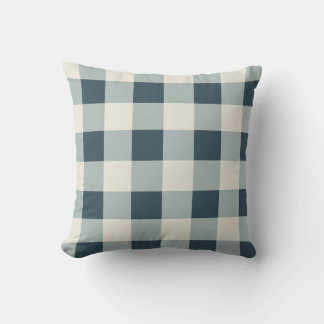 Almofada Clássico Blue Farmhouse Gingham Style
