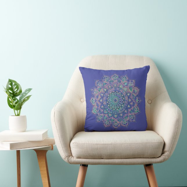 Almofada Clássico Colorosamente Mandala Índia Estilo 3 (Cadeira)