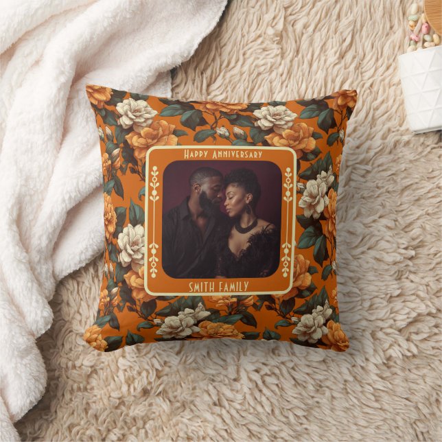 Almofada Classy Family 5Th Anniversary Throw Pillow For Mom (Cobertor)