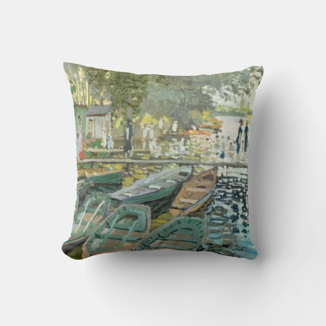 Almofada Claude Monet. Bathers em La Grenouillère (Frente)