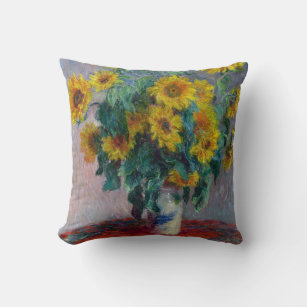 Almofada Claude Monet Buquê de Sunflower