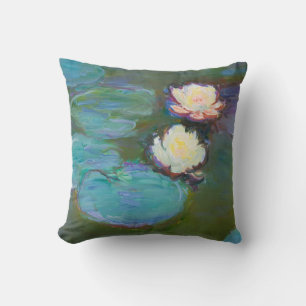 Almofada Claude Monet Impressionista Água Lillies Ninfheia