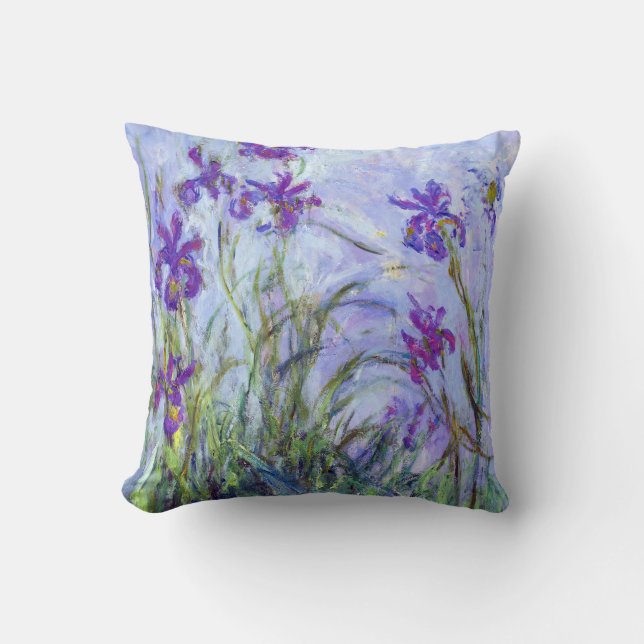 Almofada Claude Monet - Íris Lilases / Iris Mauves (Frente)
