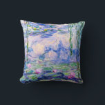 Almofada Claude Monet - Lírios/Ninfas 1919<br><div class="desc">Lírios/Ninfas (W.1852) - Claude Monet,  Petróleo na Canvas,  1916-1919</div>