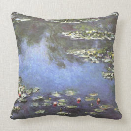 Almofada Claude Monet, Nenúfares, 1906, Azul