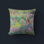 Almofada Claude Monet - O Jardim Íris de Giverny<br><div class="desc">Jardim Íris em Giverny / Jardim do Artista em Giverny - Claude Monet,  1899-1900</div>