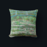 Almofada Claude Monet, Ponte Japonesa. Impressionismo<br><div class="desc">Travesseiro decorativo "Ponte Japonesa" de Claude Monet. Impressionismo arte.</div>