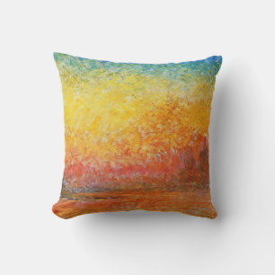 Almofada Claude Monet Sunset Em Veneza Impressionista Arte