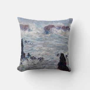Almofada Claude Monet - Tempestade ao largo da costa de Bel