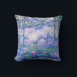 Almofada Claude Monet Water Libera A Arte Impressionante Fr<br><div class="desc">Claude Monet Water Libera o Impressionista Francês Lírios de Água de Arte (ou Ninfas) é uma série de aproximadamente 250 pinturas de óleo pelo Impressionista Francês Claude Monet. As pinturas retratam o jardim floral de Monet em Giverny.</div>