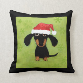 Almofada Cláusula de Dachshund Santa - Um Feliz Natal De Cã