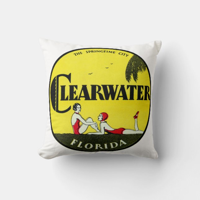 Almofada Clearwater 1925 Florida (Frente)