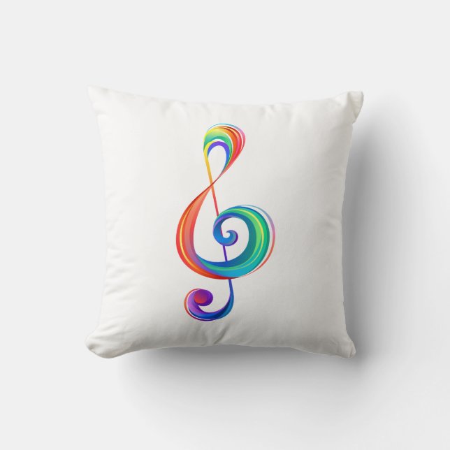 Almofada Clef (trecho de arco-íris) (Frente)