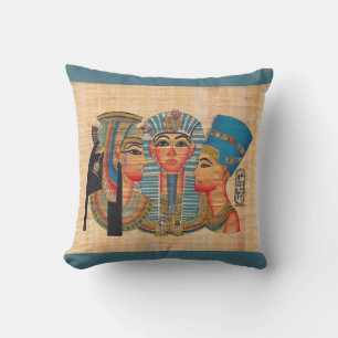 Almofada CLEOPATRA Egípcia Queen Vintage Style Trabalho de