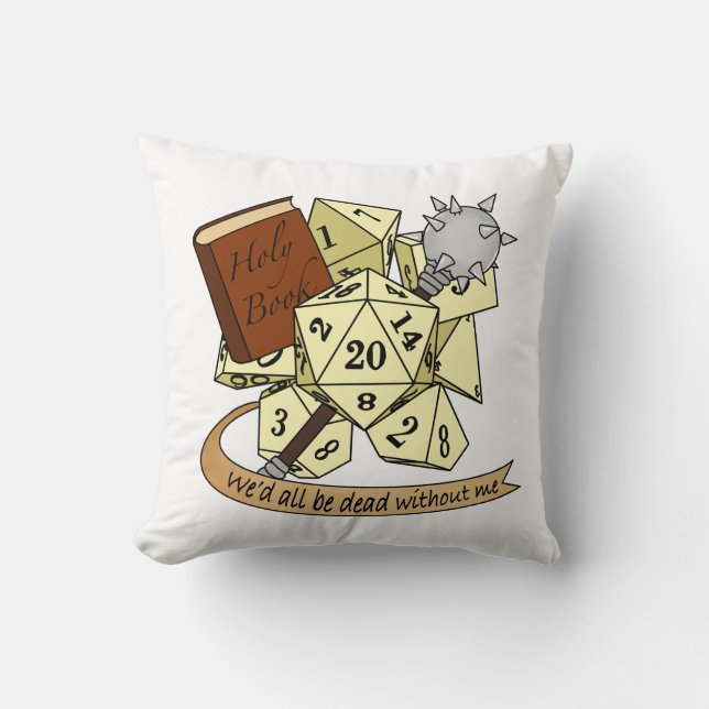Almofada Cleric Dice Design (Frente)