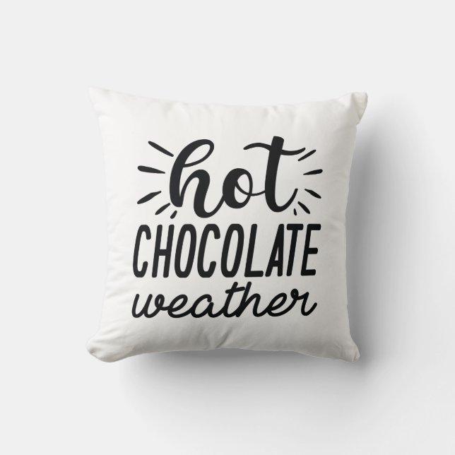 Almofada Clima de Chocolate Quente (Frente)