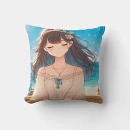 Almofada Closed Eyes Girl & Straw Hat Girl