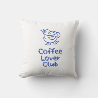 Almofada Clube de Amantes de Café Retro Caneca Sorridente A