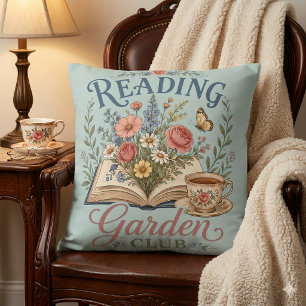 Almofada Clube de Leitura Jardim Cottagecore Floral