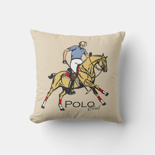 Almofada clube desportivo de polo equestre (Frente)
